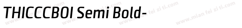 THICCCBOI Semi Bold字体转换